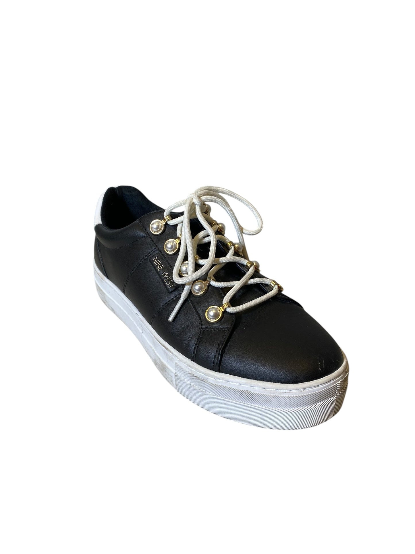 Shoes Sneakers By Nine West In Black & White, Size: 8.5