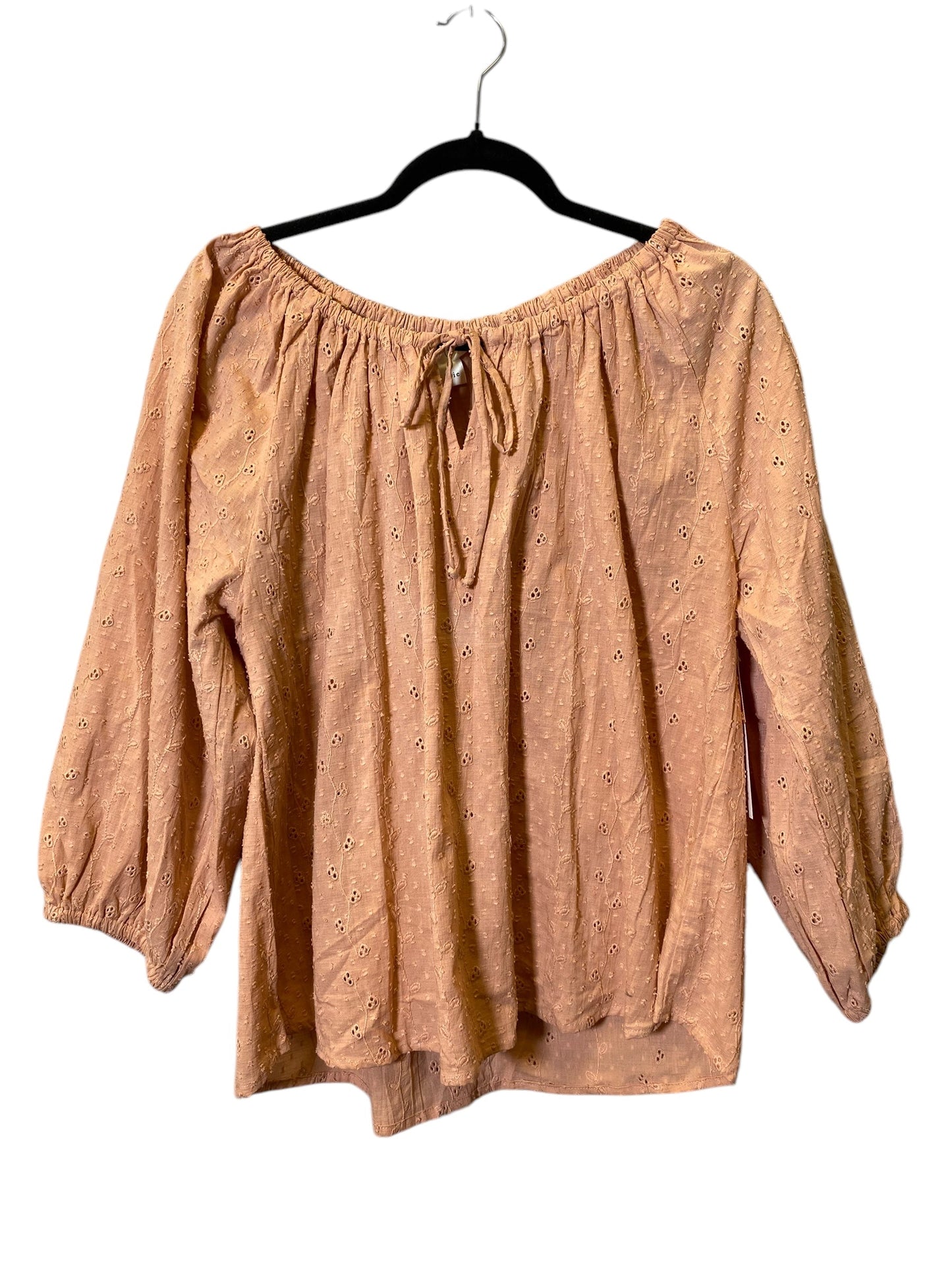 Top 3/4 Sleeve By Joie In Peach, Size: Xl