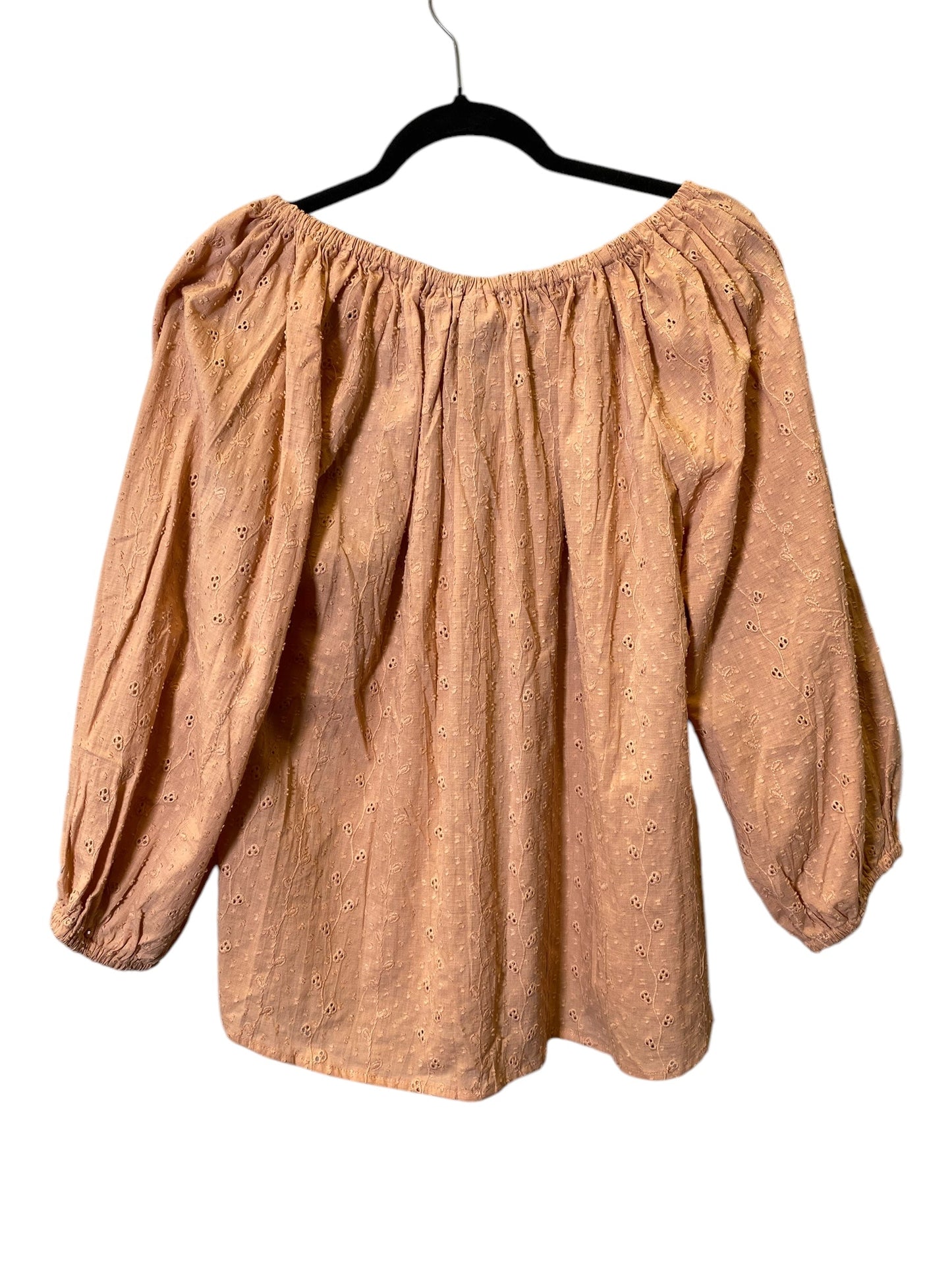 Top 3/4 Sleeve By Joie In Peach, Size: Xl