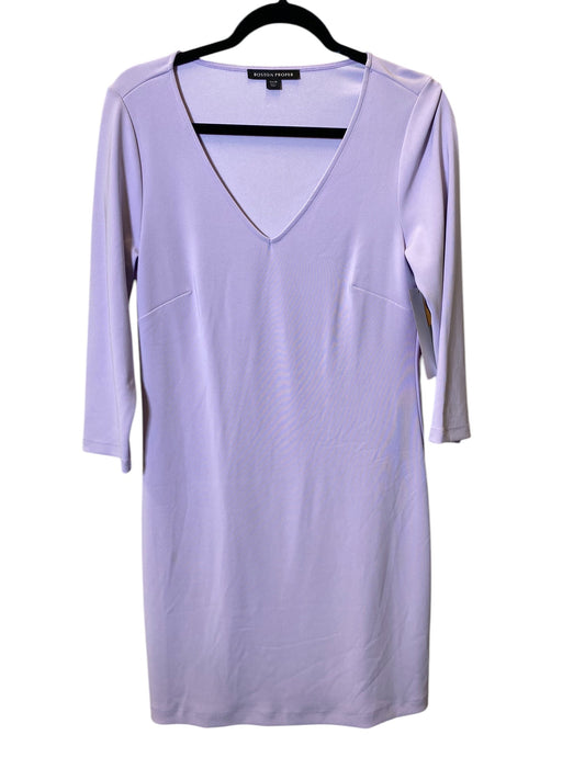 Dress Casual Midi By Boston Proper In Purple, Size: M