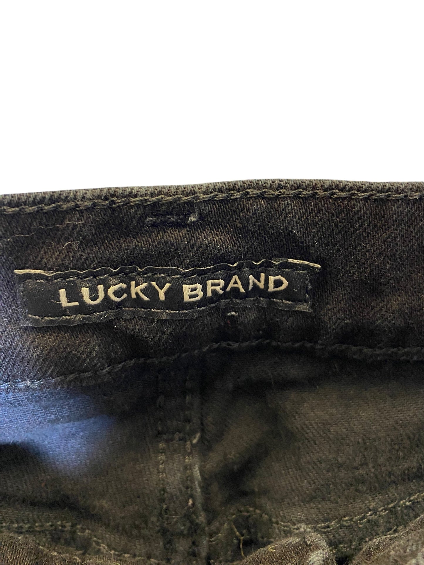 Jeans Cropped By Lucky Brand In Black, Size: 6