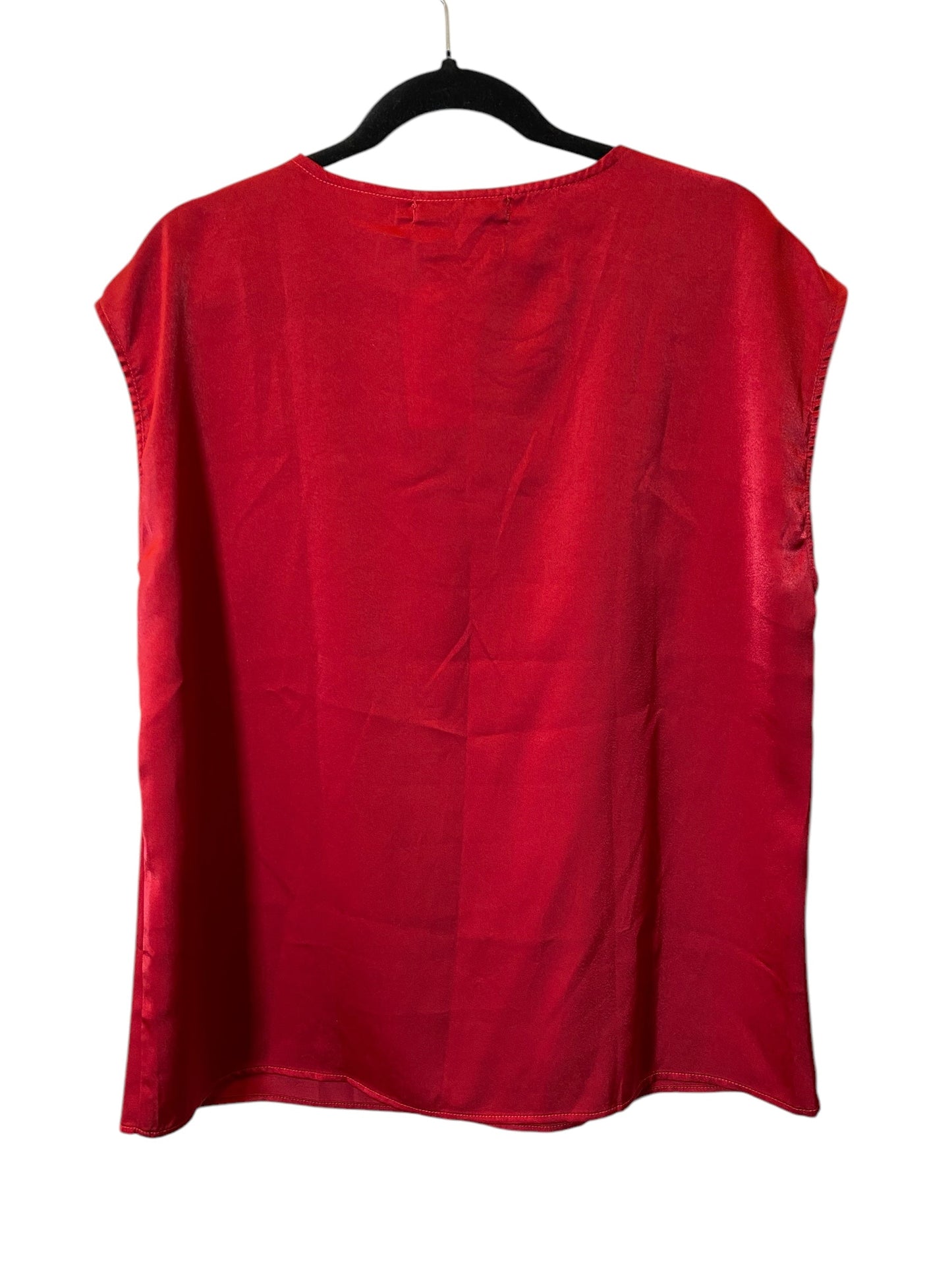 Top Sleeveless By Clothes Mentor In Red, Size: L