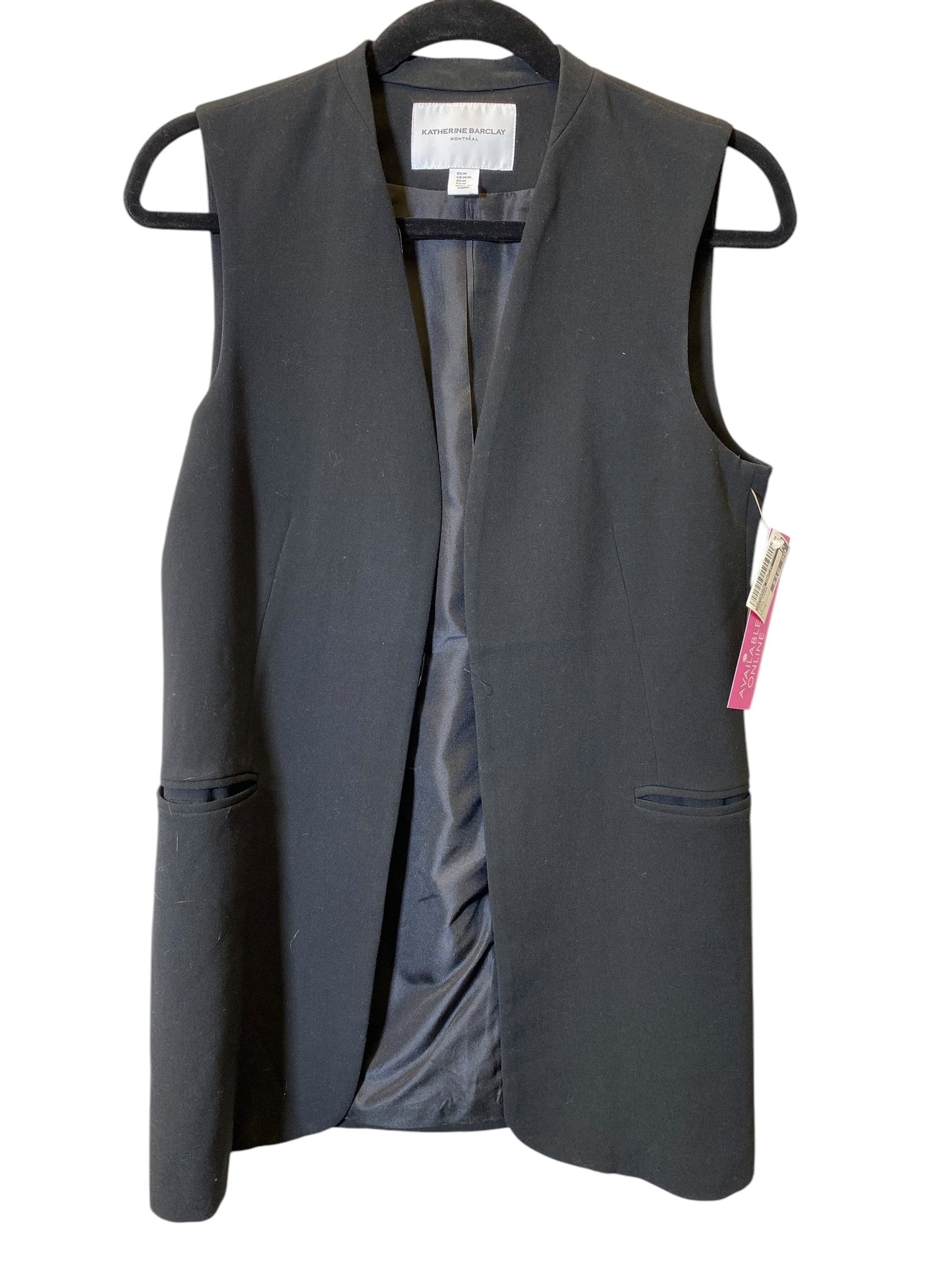 Vest Other By Katherine Barclay In Black, Size: M