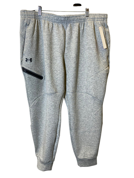 Athletic Pants By Under Armour In Grey, Size: 2x