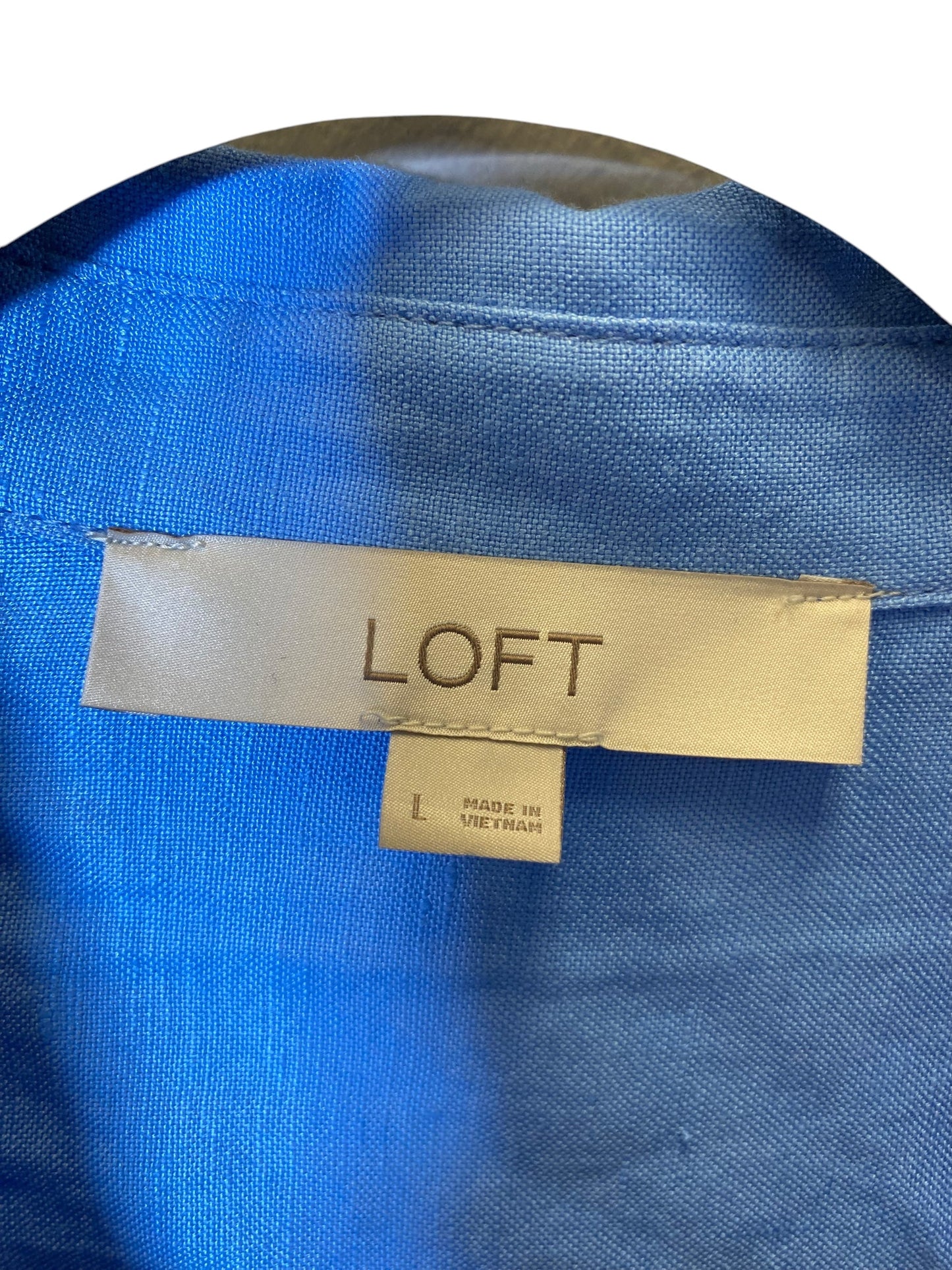 Dress Casual Maxi By Loft In Blue, Size: L