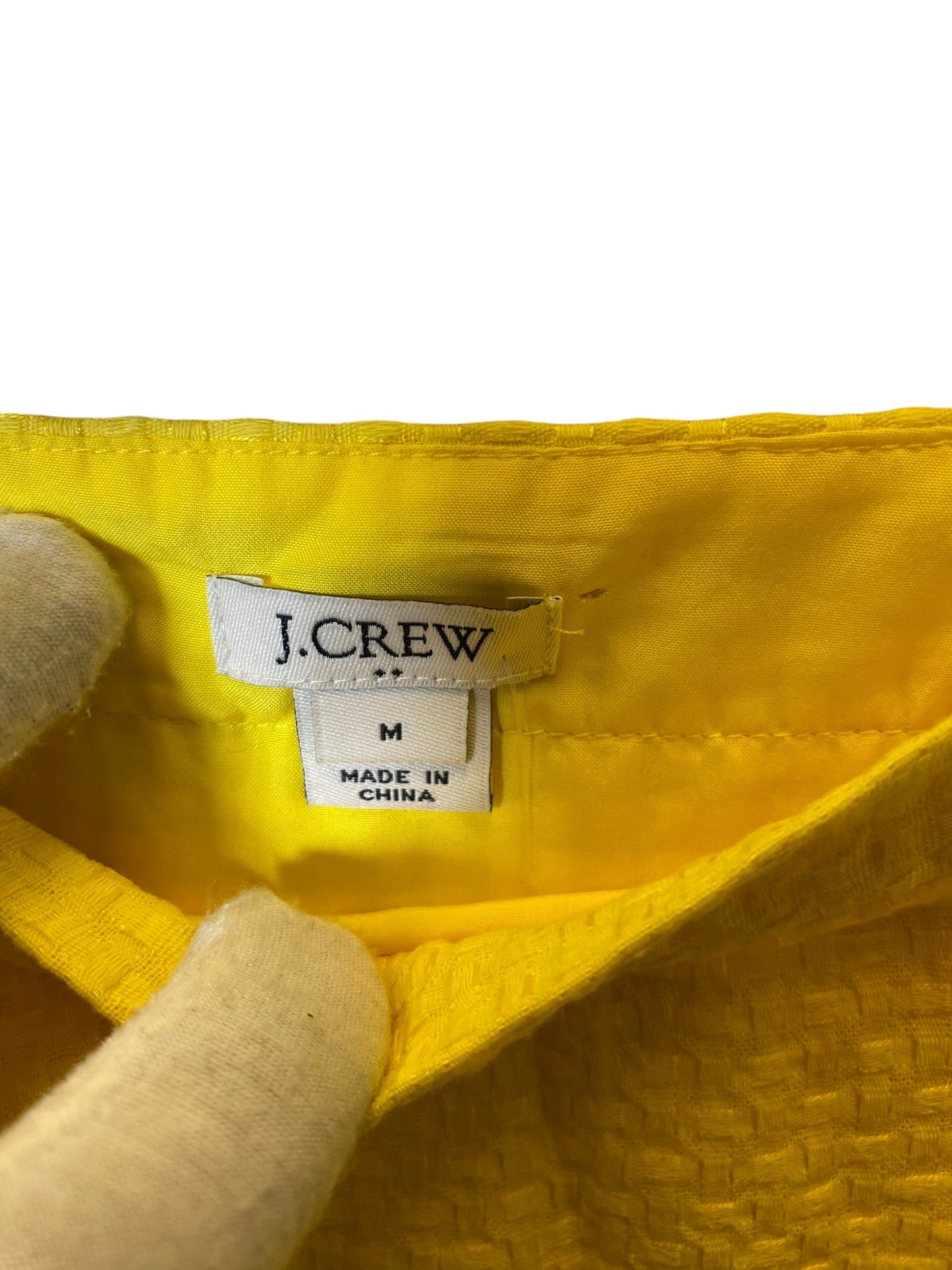 Dress Casual Short By J. Crew In Yellow, Size: M