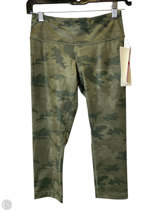 Athletic Capris By Lululemon In Camouflage Print, Size: 4