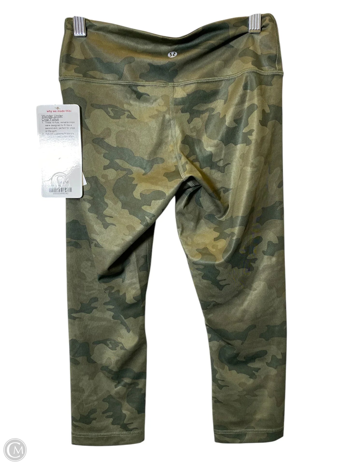 Athletic Capris By Lululemon In Camouflage Print, Size: 4