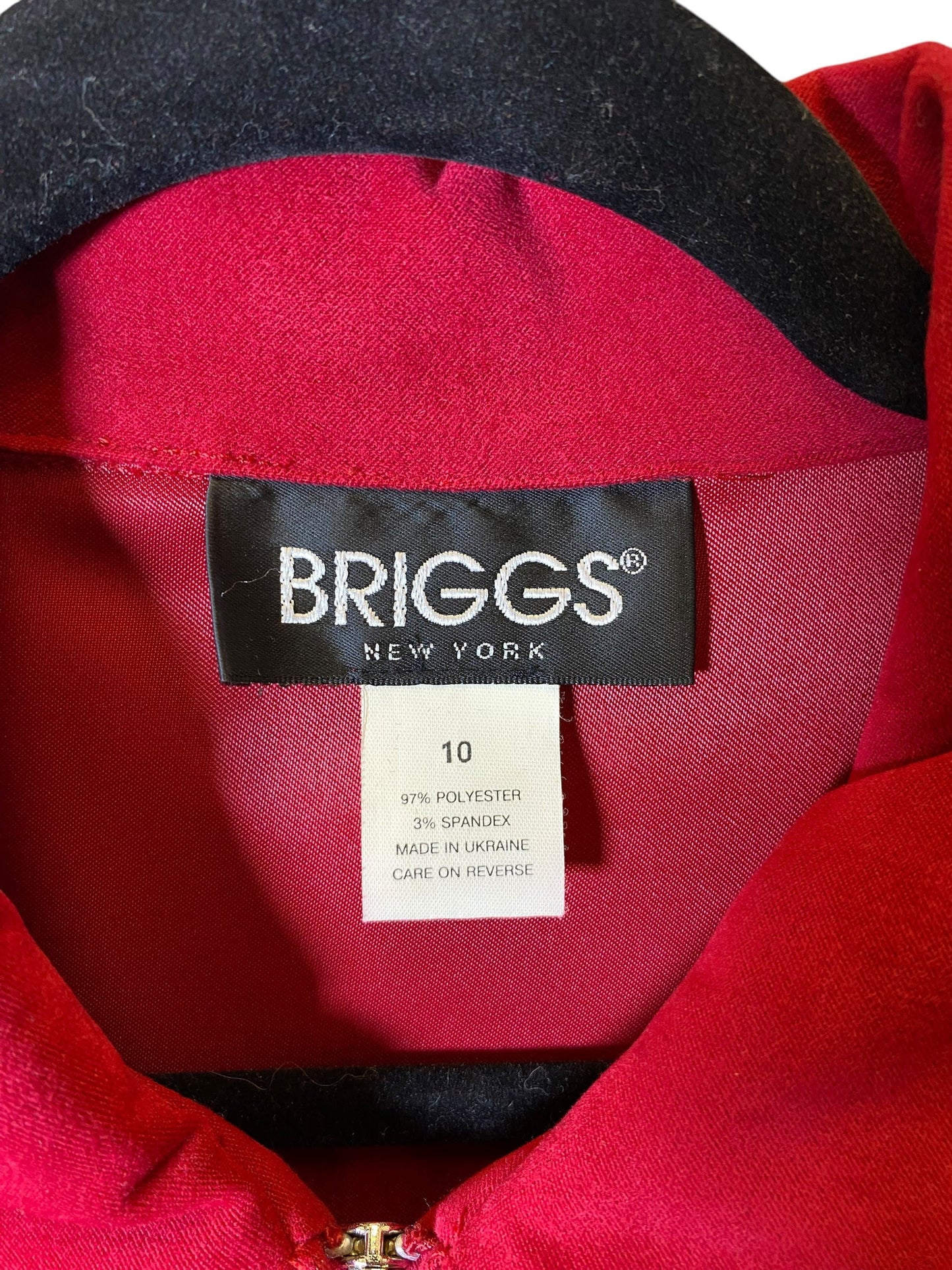 Jacket Other By Briggs In Red, Size: L