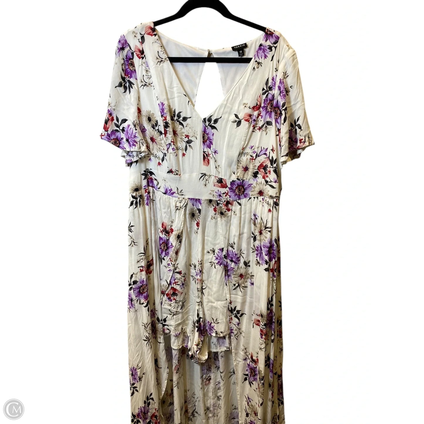 Jumpsuit By Torrid In Floral Print, Size: 18