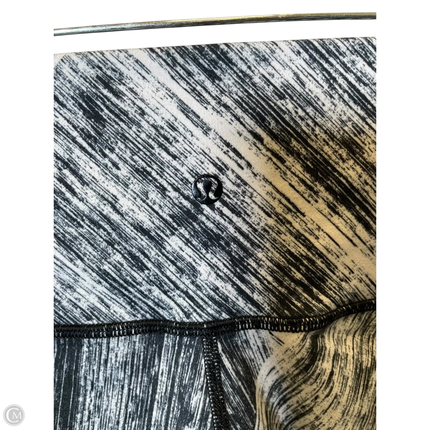 Athletic Leggings By Lululemon In Black & White, Size: 8