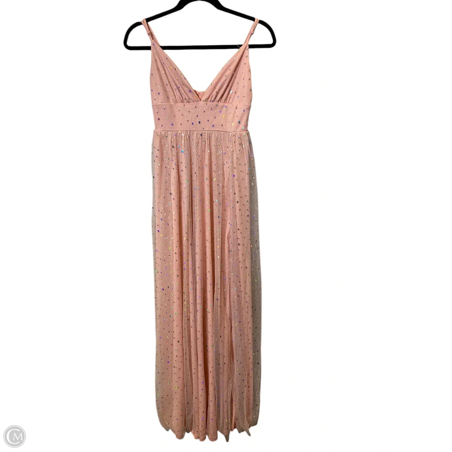 Dress Party Long By Clothes Mentor In Pink, Size: Xs