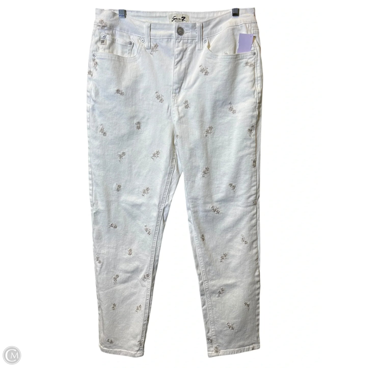 Jeans Straight By Seven 7 In White, Size: 8