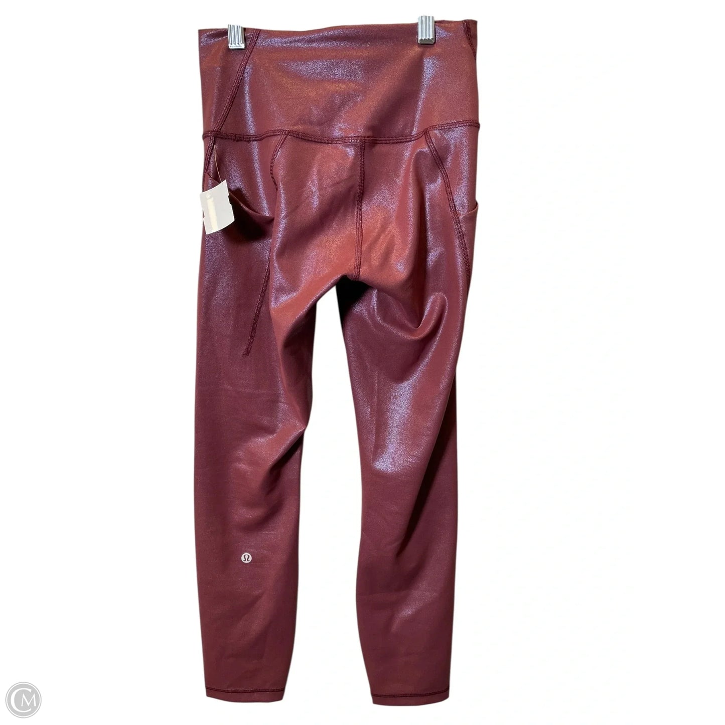 Athletic Leggings By Lululemon In Maroon, Size: 6