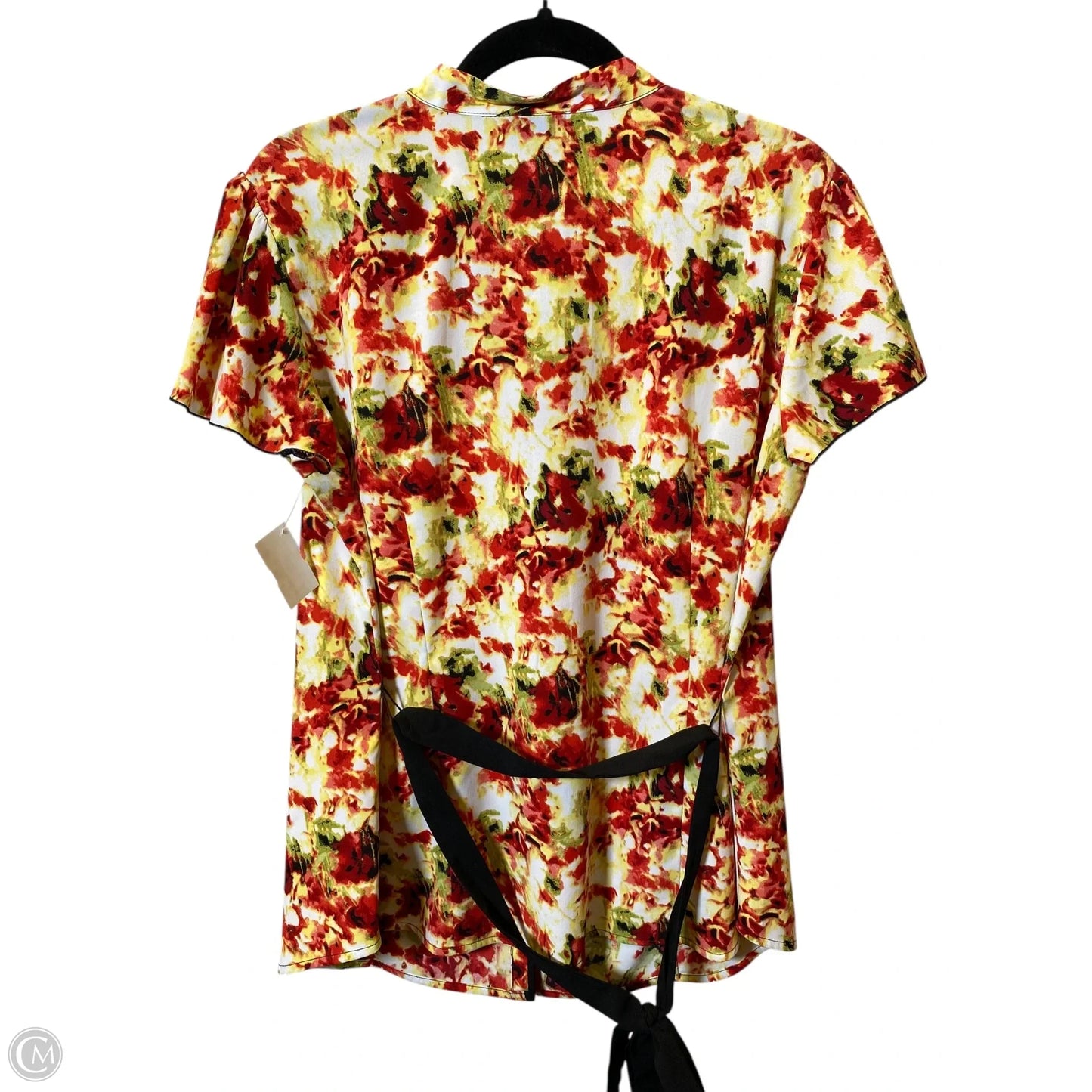 Blouse Short Sleeve By East 5th In Multi-colored, Size: 1x