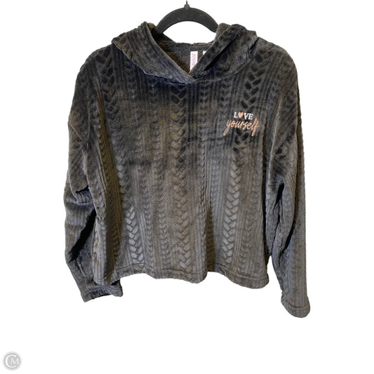 Sweatshirt Hoodie By Joyspun In Black, Size: S