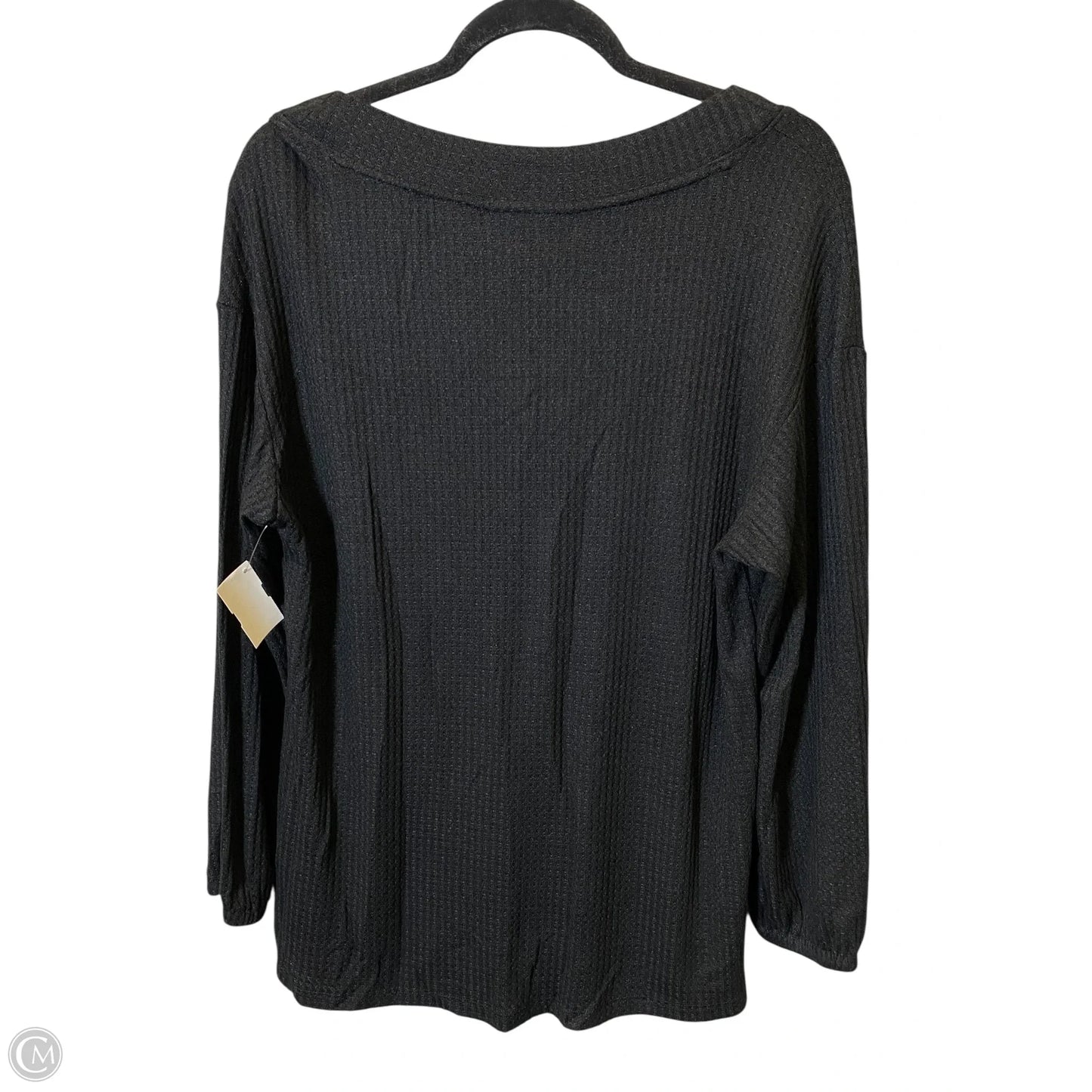 Top 3/4 Sleeve By Lane Bryant In Black, Size: 12