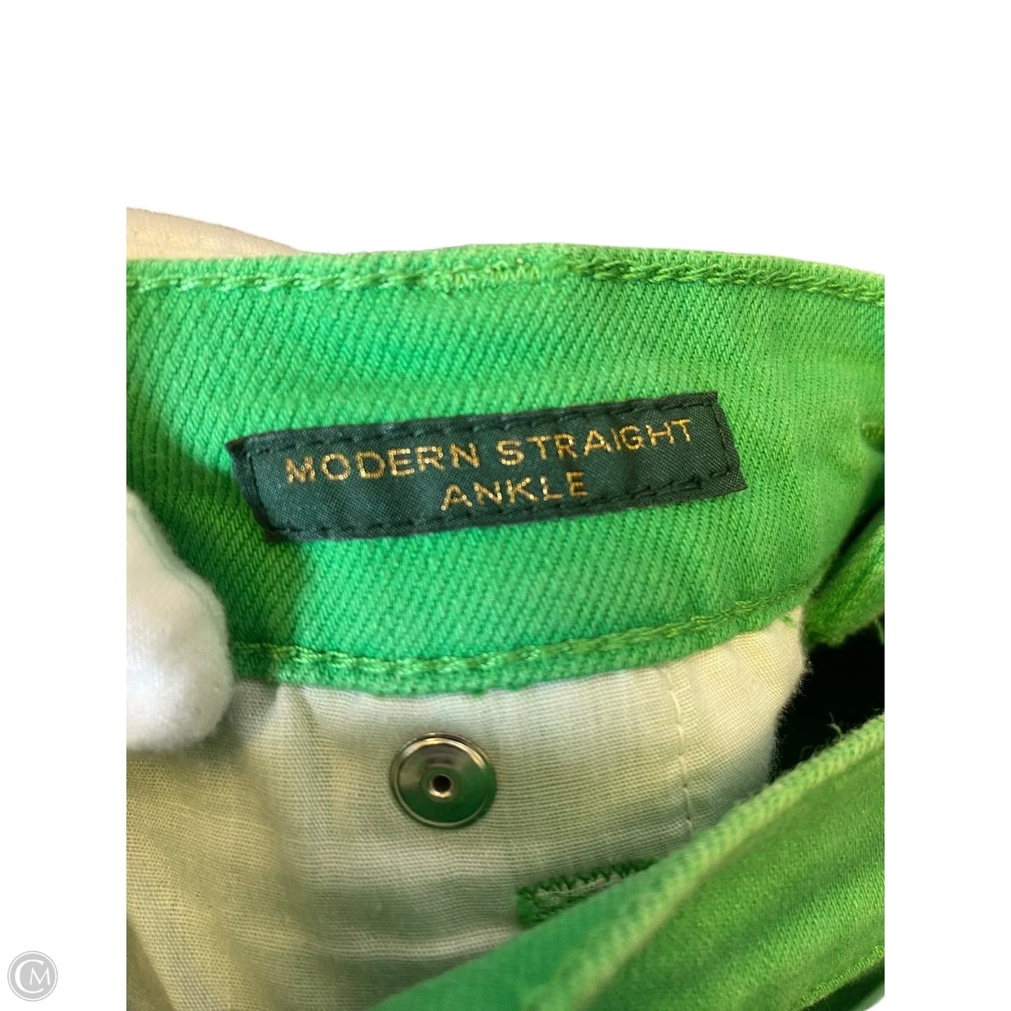 Jeans Straight By Ralph Lauren In Green, Size: 10