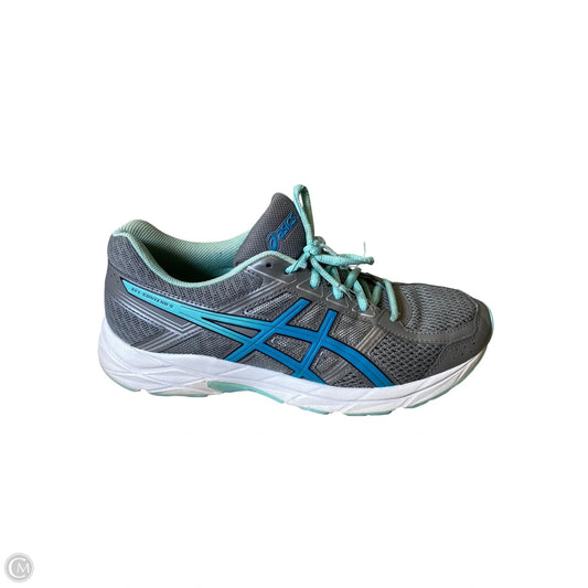 Shoes Athletic By Asics In Blue & Grey, Size: 8.5