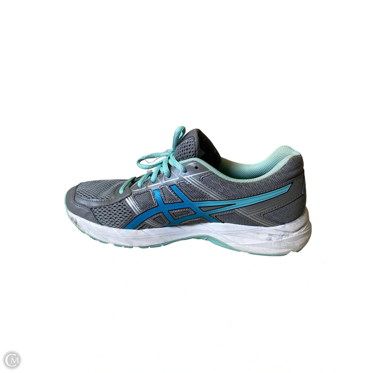 Shoes Athletic By Asics In Blue & Grey, Size: 8.5