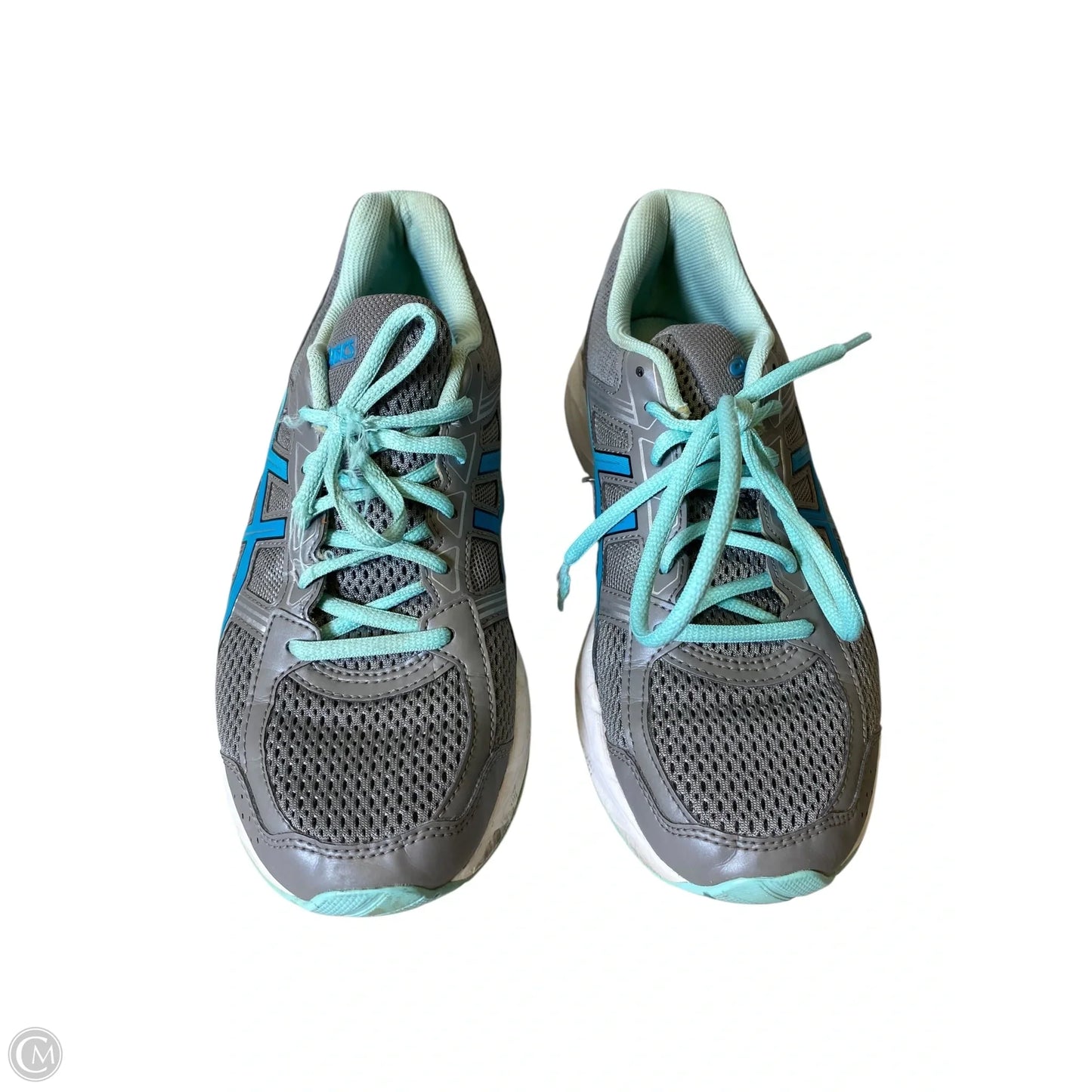 Shoes Athletic By Asics In Blue & Grey, Size: 8.5