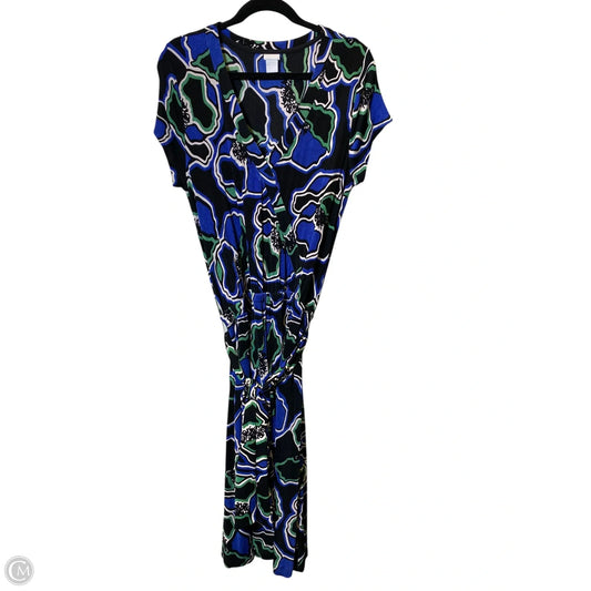 Dress Casual Midi By Chicos In Multi-colored, Size: L