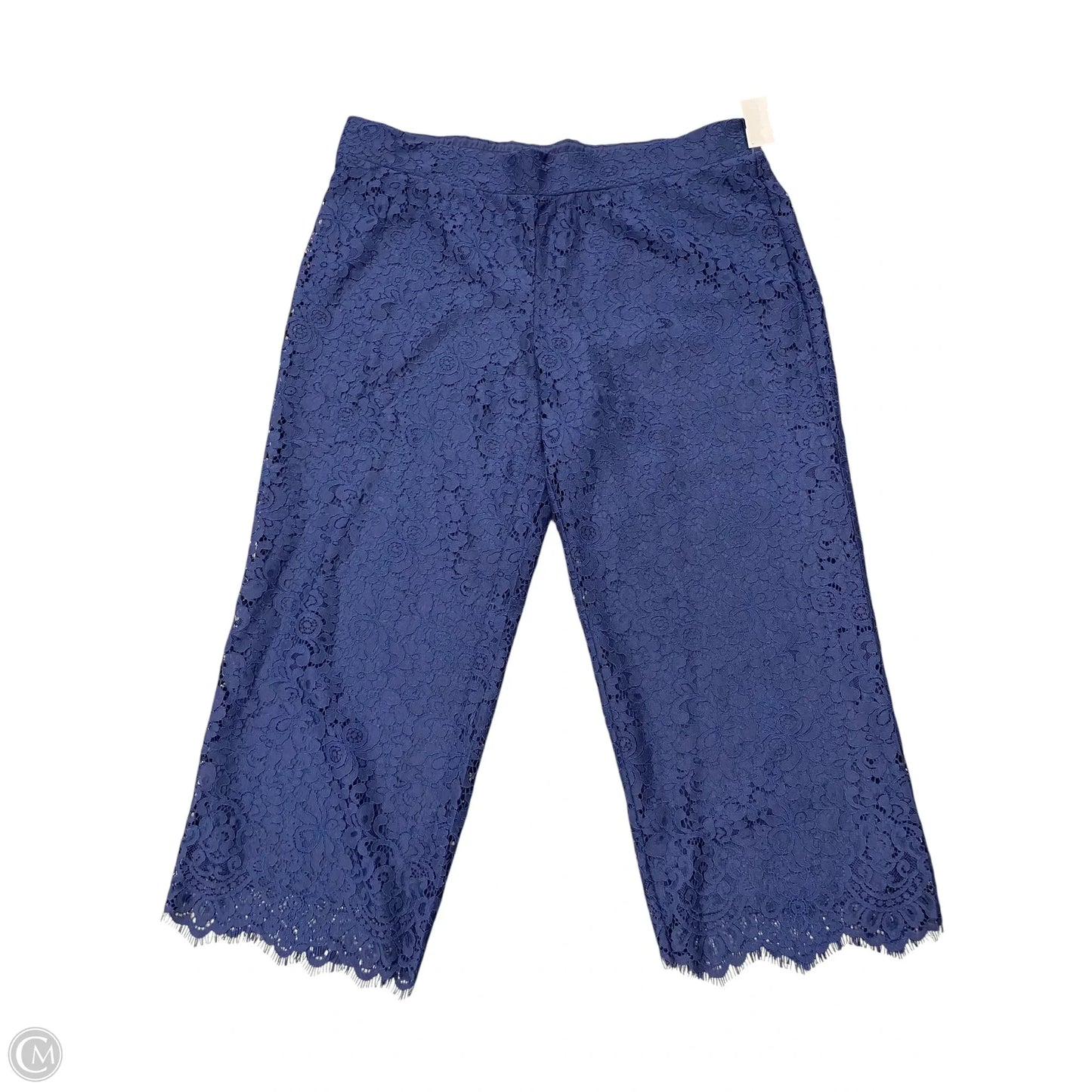 Pants Cropped By Isaac Mizrahi In Navy, Size: 1x