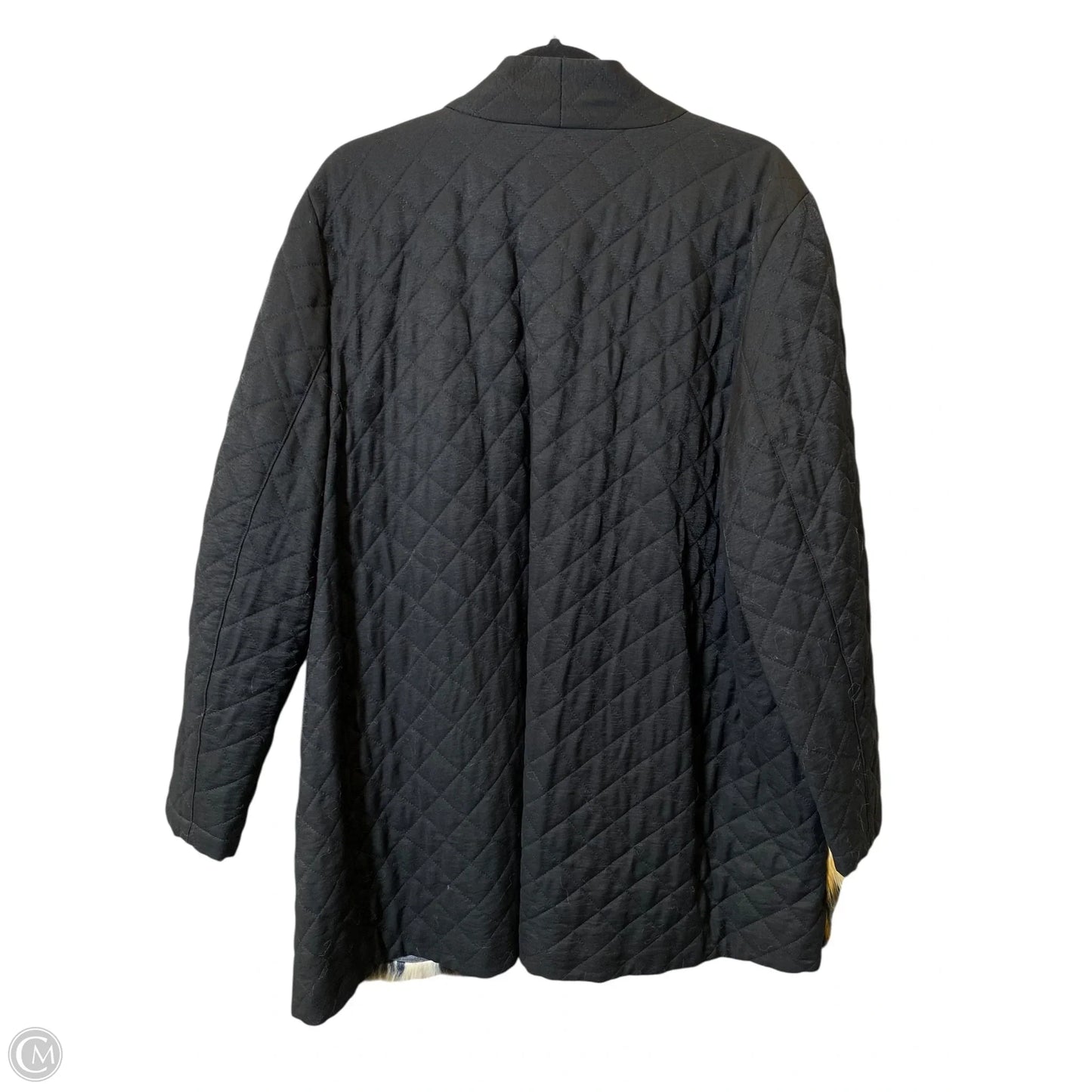 Coat Faux Fur & Sherpa By Logo In Black, Size: 22