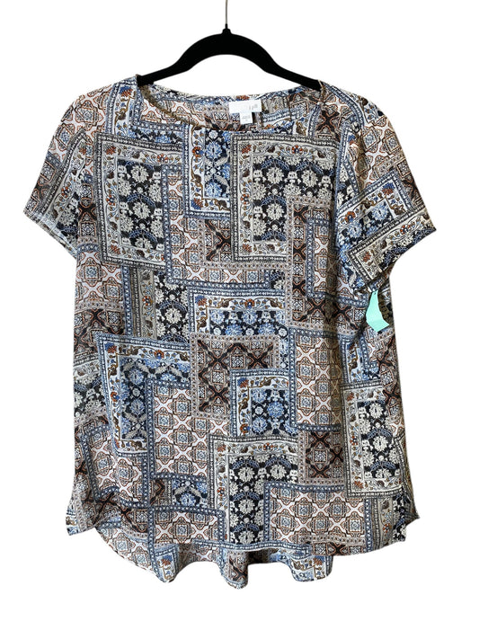 Top Short Sleeve By J. Jill In Multi-colored, Size: S