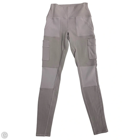 Athletic Leggings By Alo In Grey, Size: S