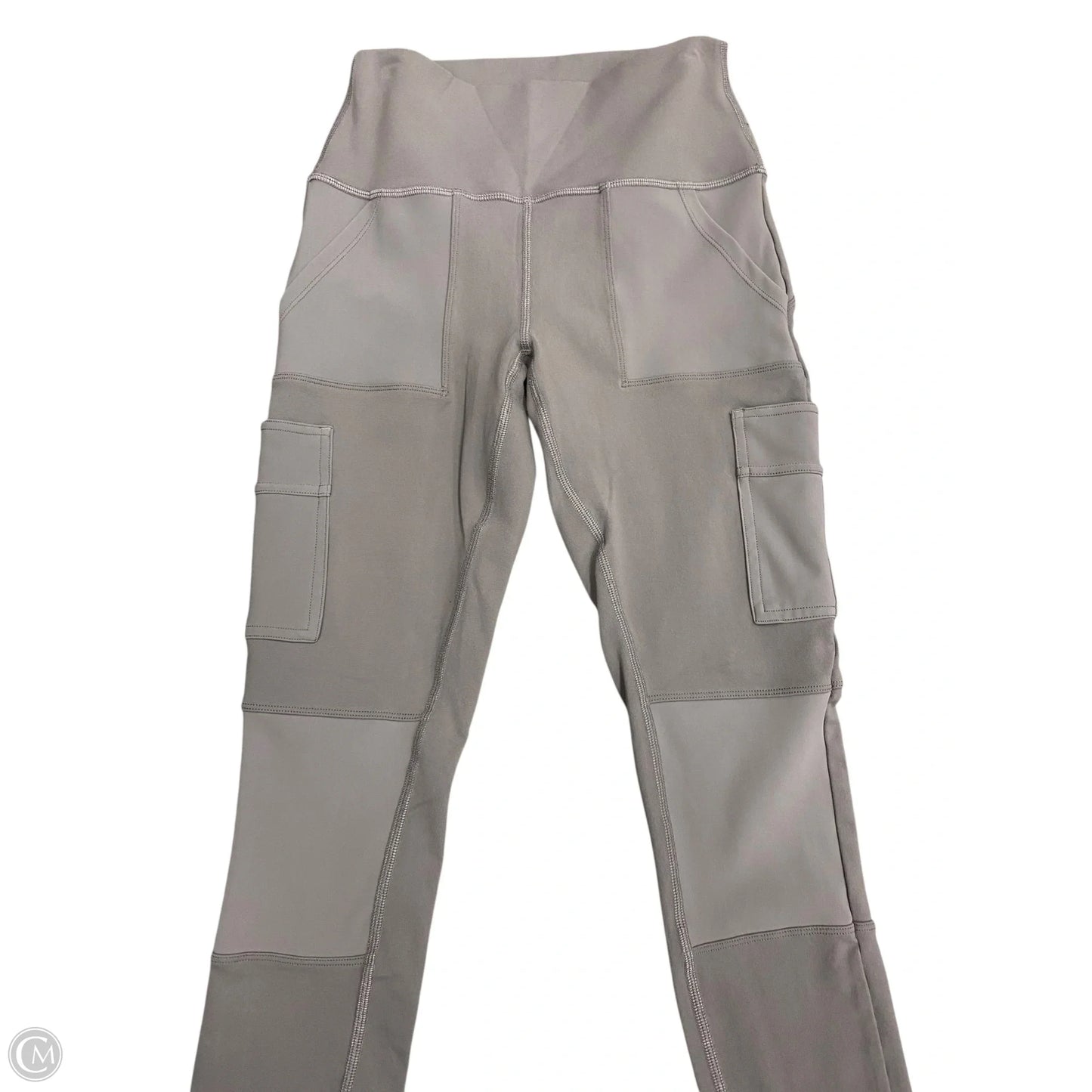 Athletic Leggings By Alo In Grey, Size: S