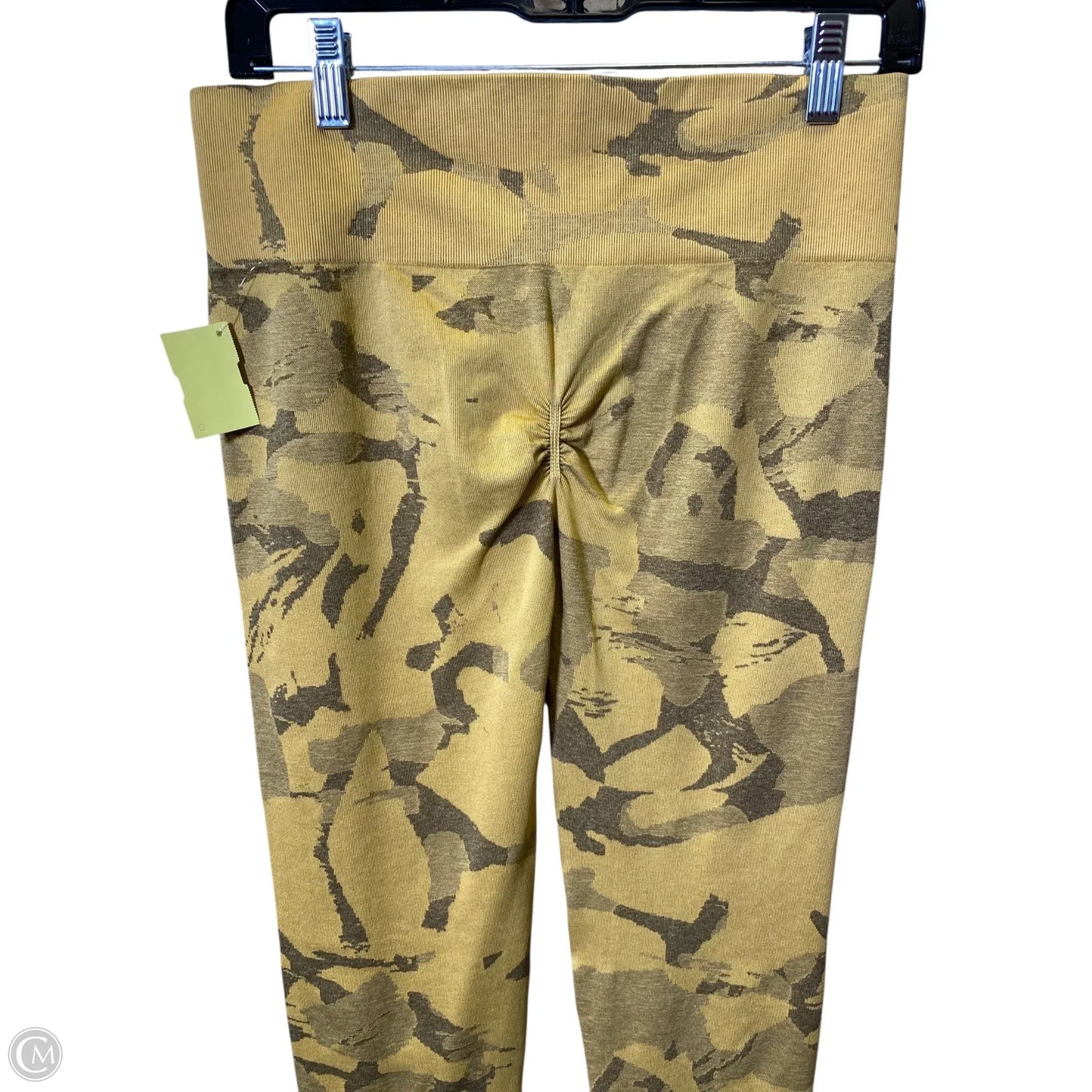 Athletic Leggings By Gym Shark In Yellow, Size: Xxl