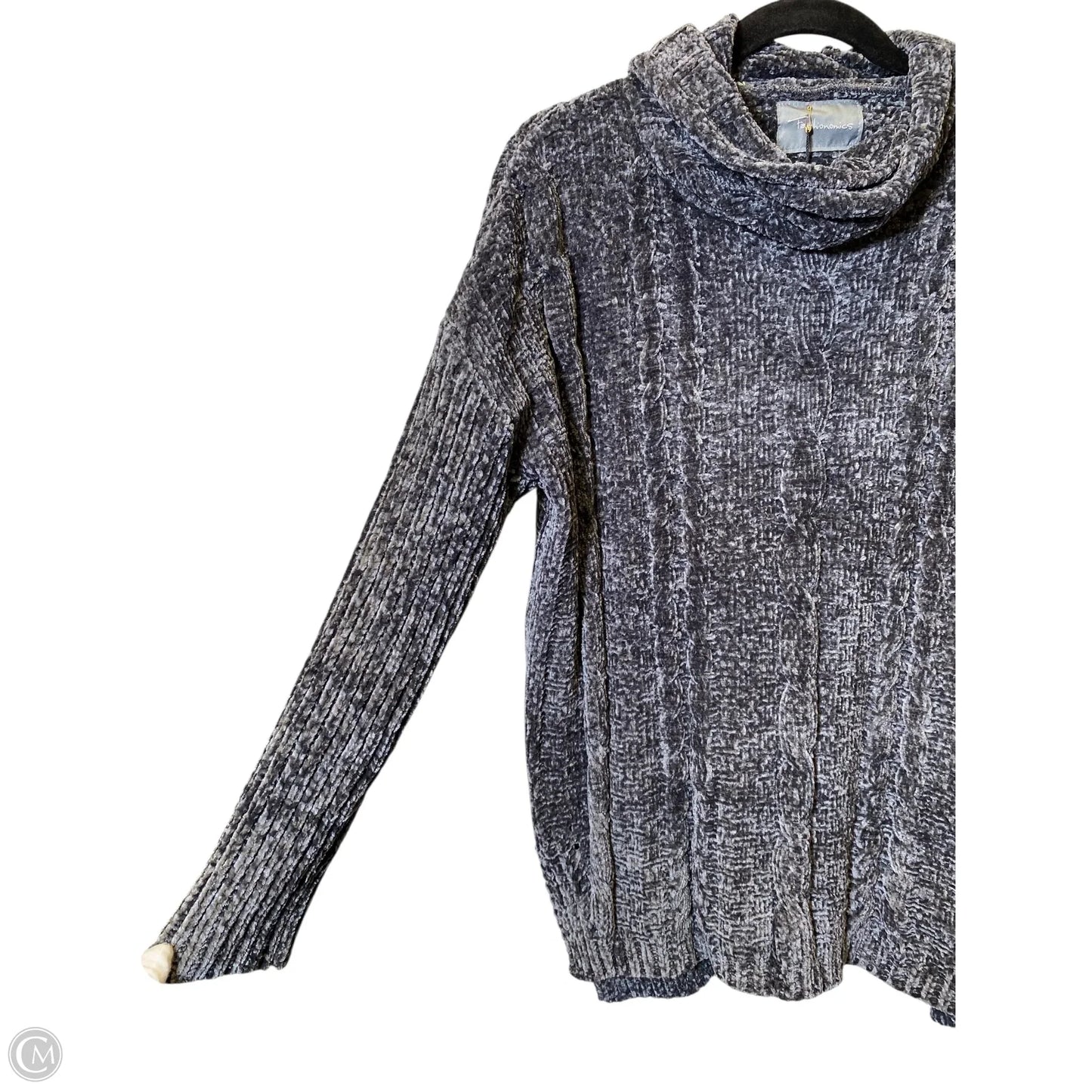 Sweater By Clothes Mentor In Grey, Size: L