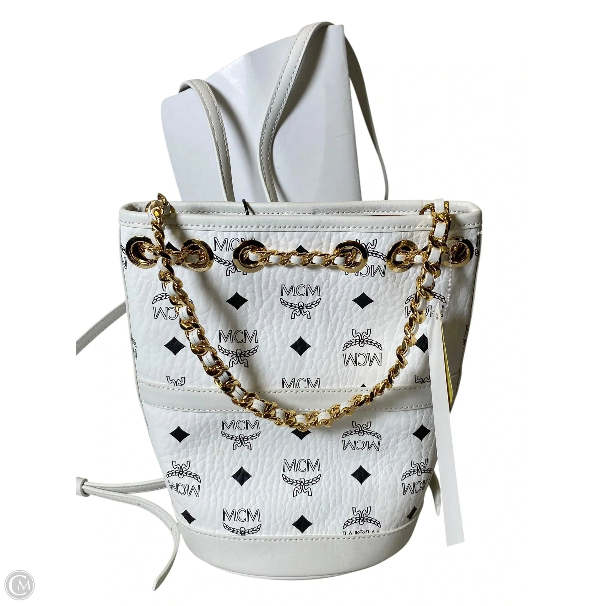 Backpack Luxury Designer By Mcm, Size: Small