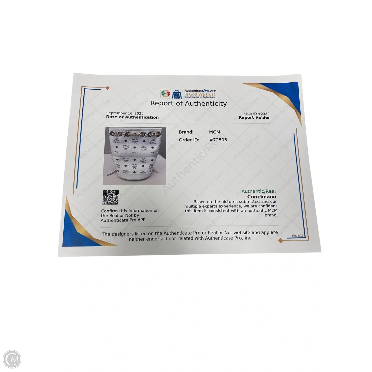 Backpack Luxury Designer By Mcm, Size: Small