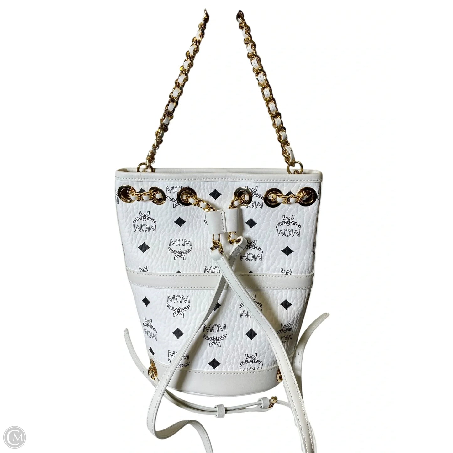 Backpack Luxury Designer By Mcm, Size: Small