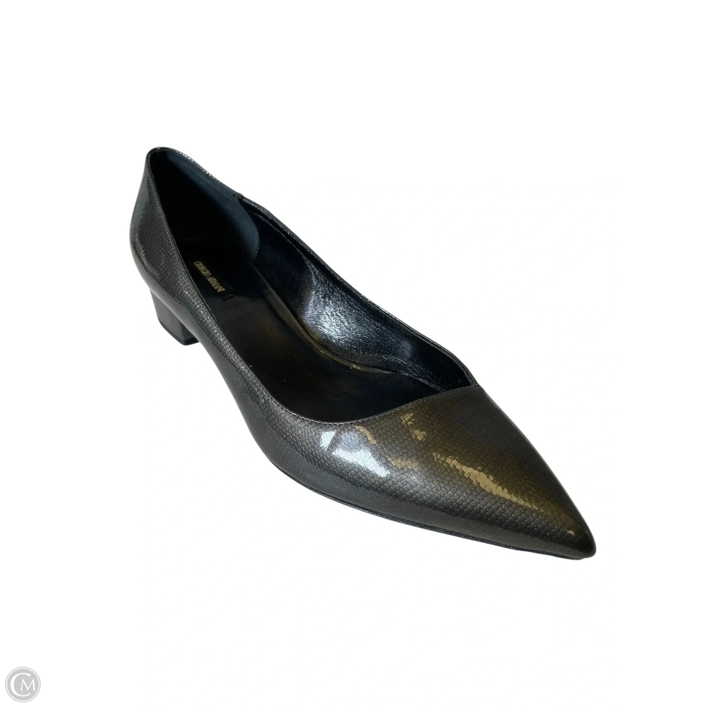 Shoes Luxury Designer By Giorgio Armani In Grey, Size: 7.5