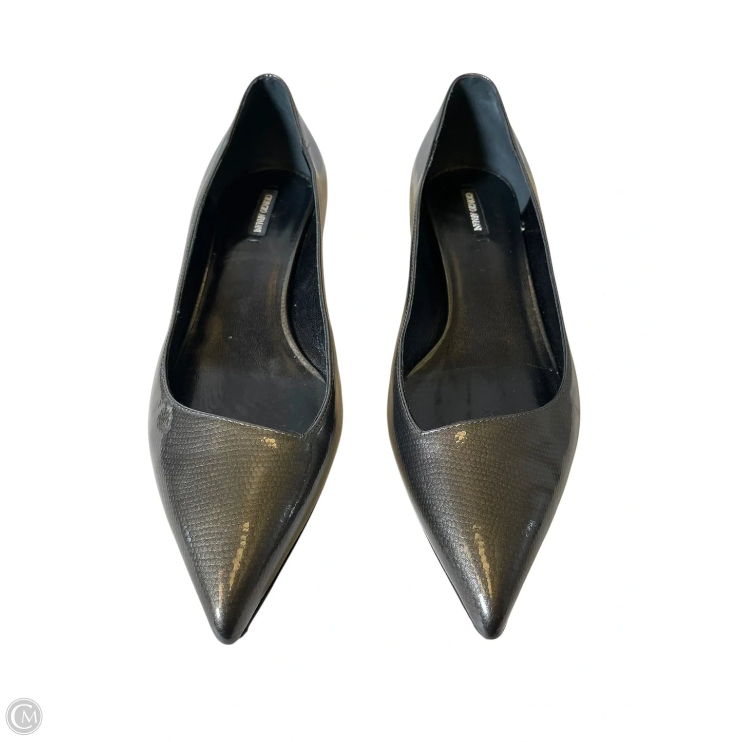 Shoes Luxury Designer By Giorgio Armani In Grey, Size: 7.5