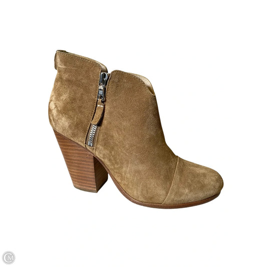 Boots Ankle Heels By Rag And Bone In Tan, Size: 7.5