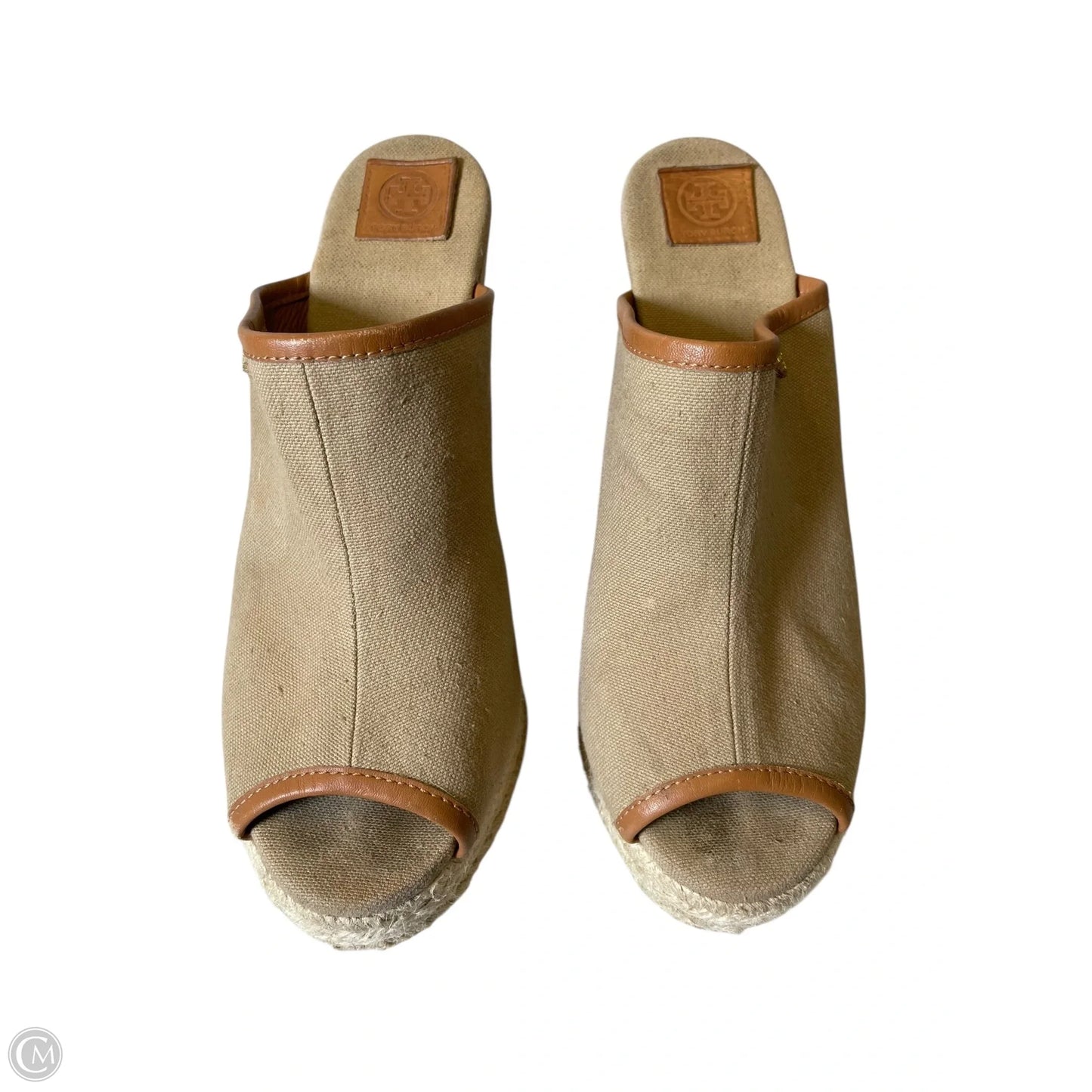 Sandals Designer By Tory Burch In Beige, Size: 8.5