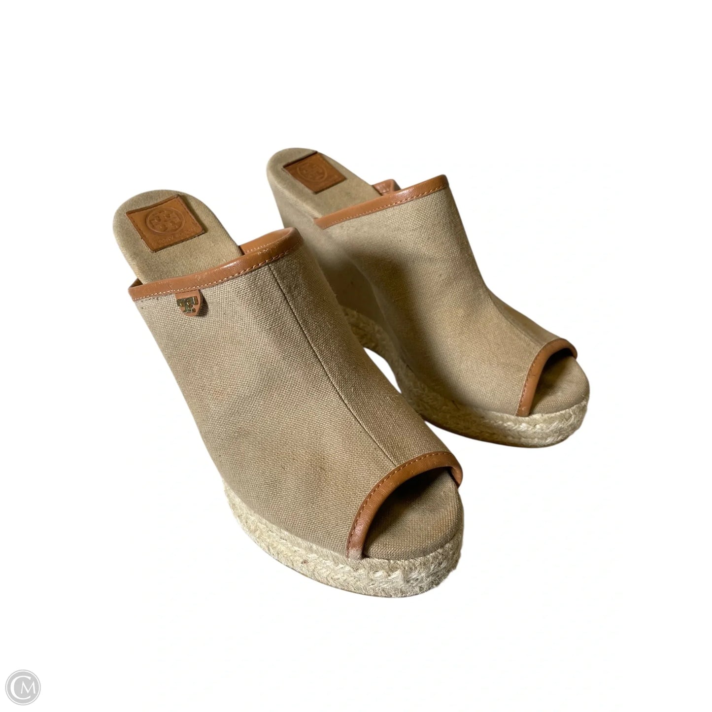 Sandals Designer By Tory Burch In Beige, Size: 8.5