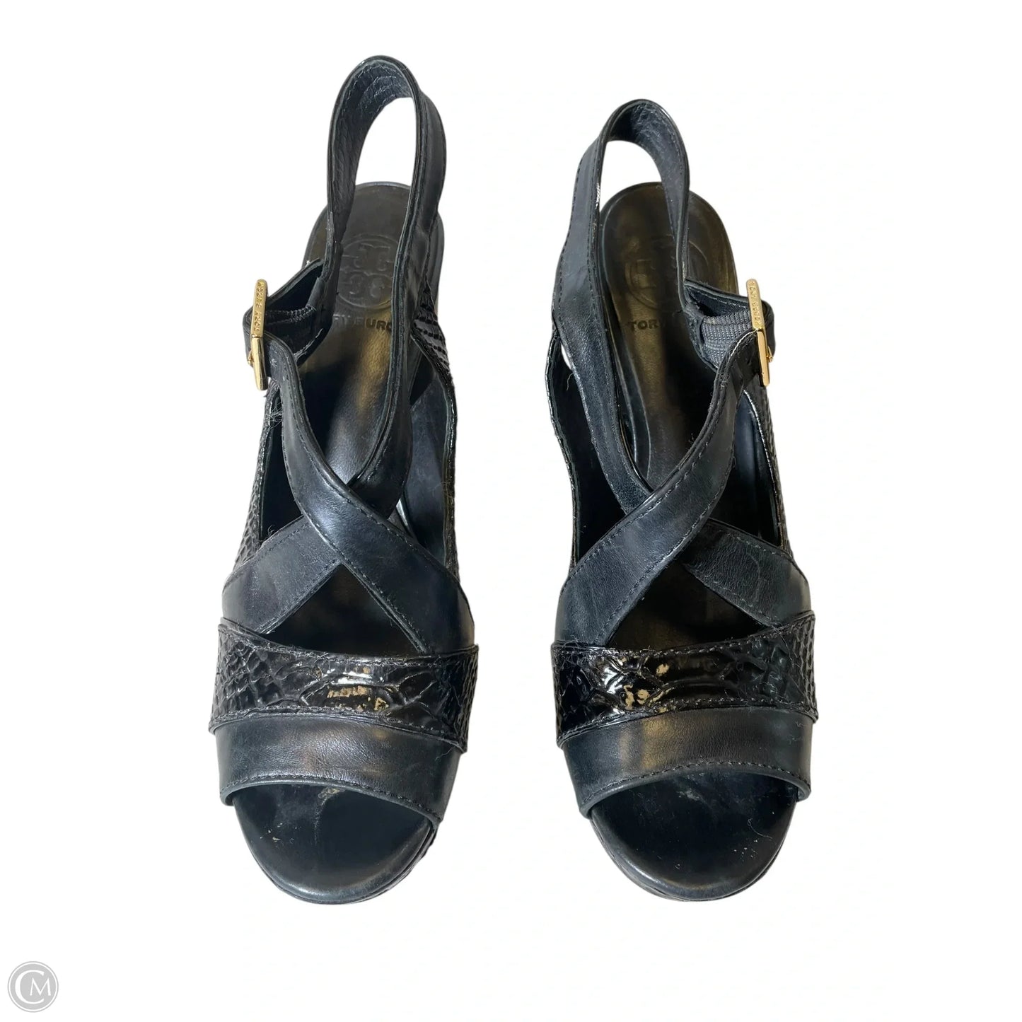 Sandals Designer By Tory Burch In Black, Size: 8