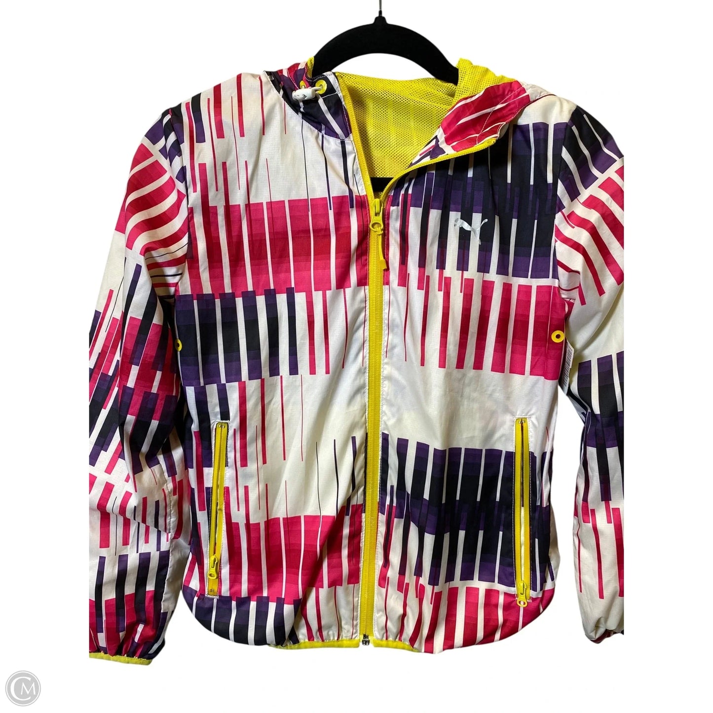 Jacket Windbreaker By Puma In Multi-colored, Size: S