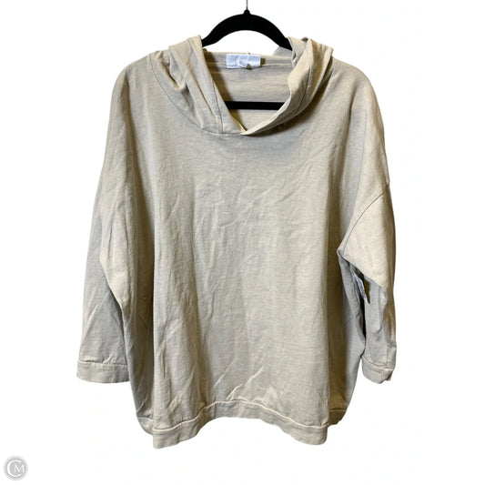 Sweatshirt Hoodie By Bryn Walker In Beige, Size: S