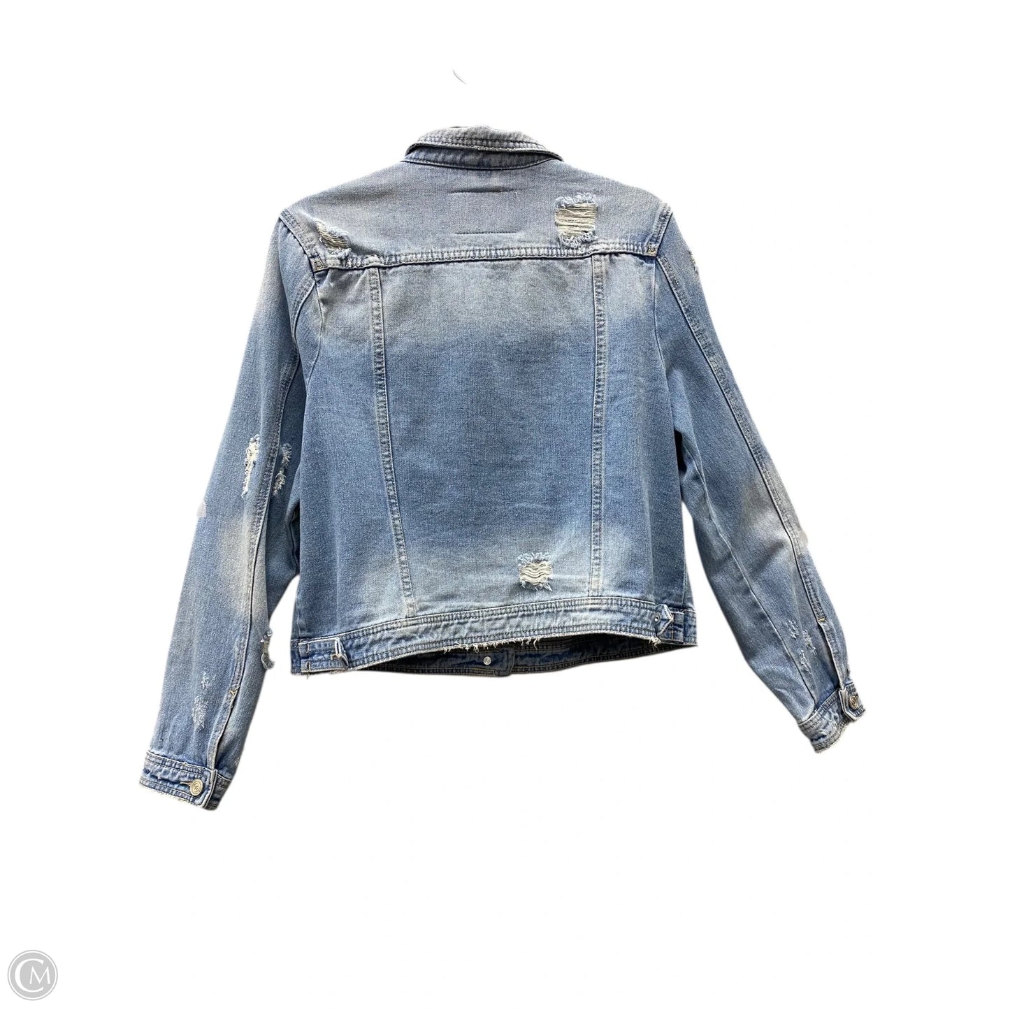 Jacket Denim By Clothes Mentor In Blue Denim, Size: Xl