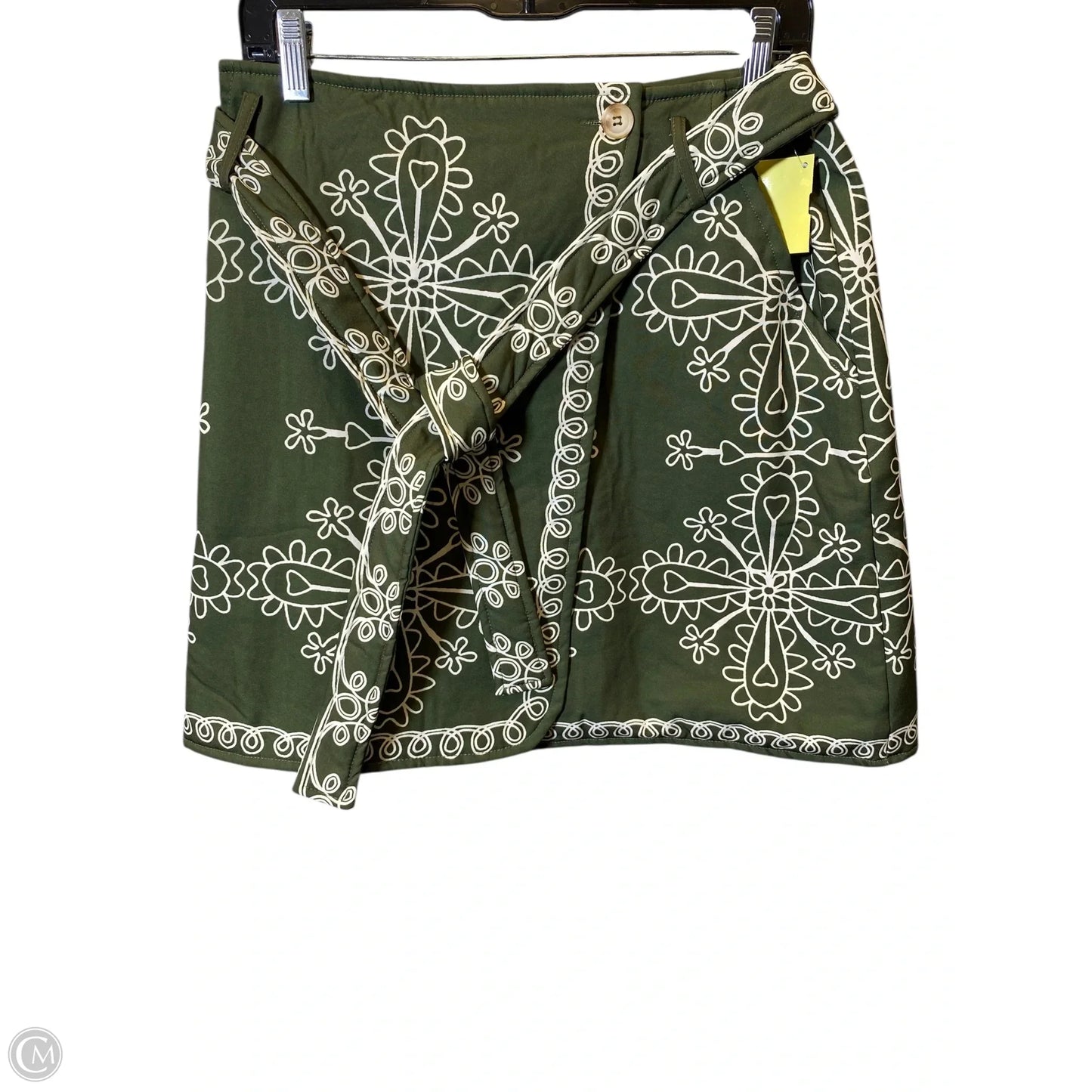 Skirt Mini & Short By Sunday Up In Green & Tan, Size: M