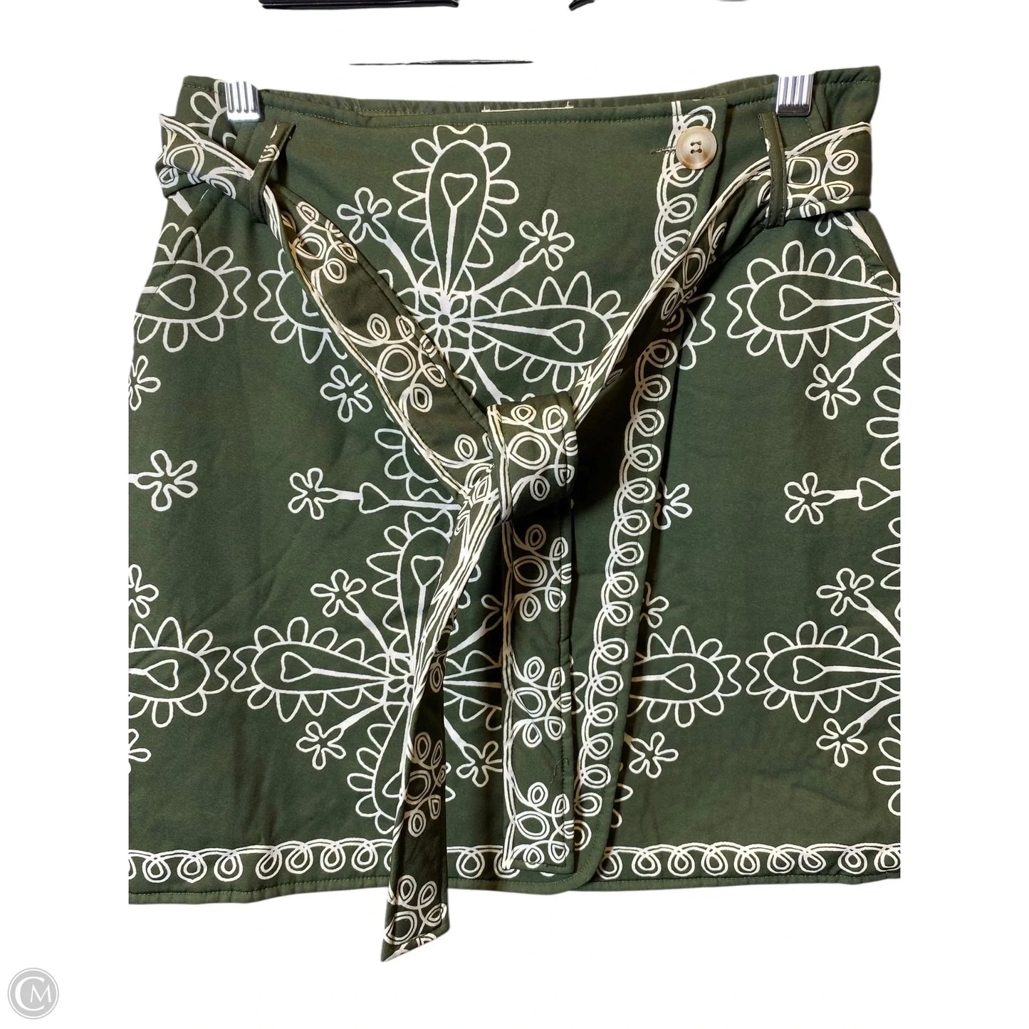 Skirt Mini & Short By Sunday Up In Green & Tan, Size: S