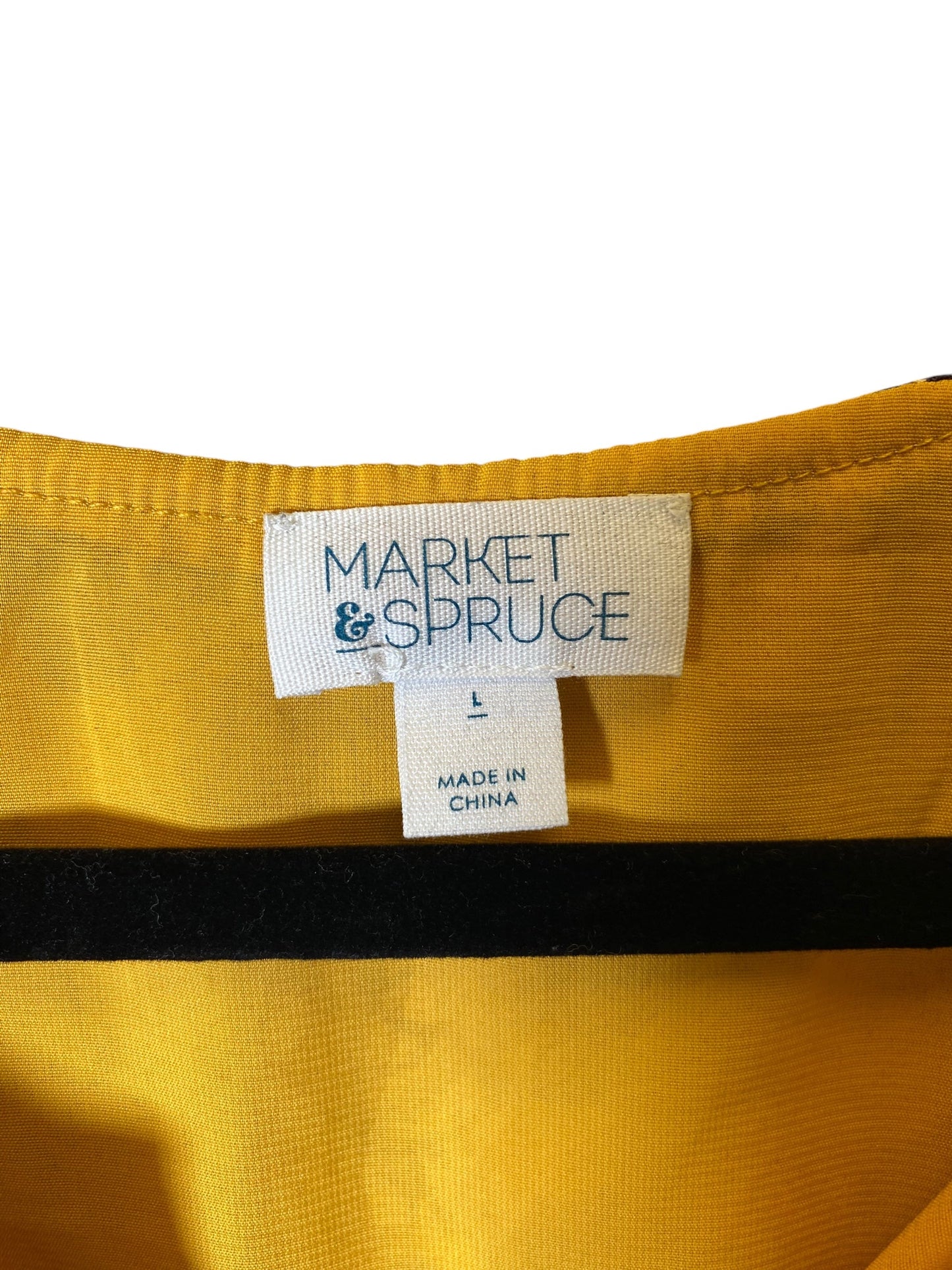 Dress Casual Midi By Market & Spruce In Yellow, Size: L