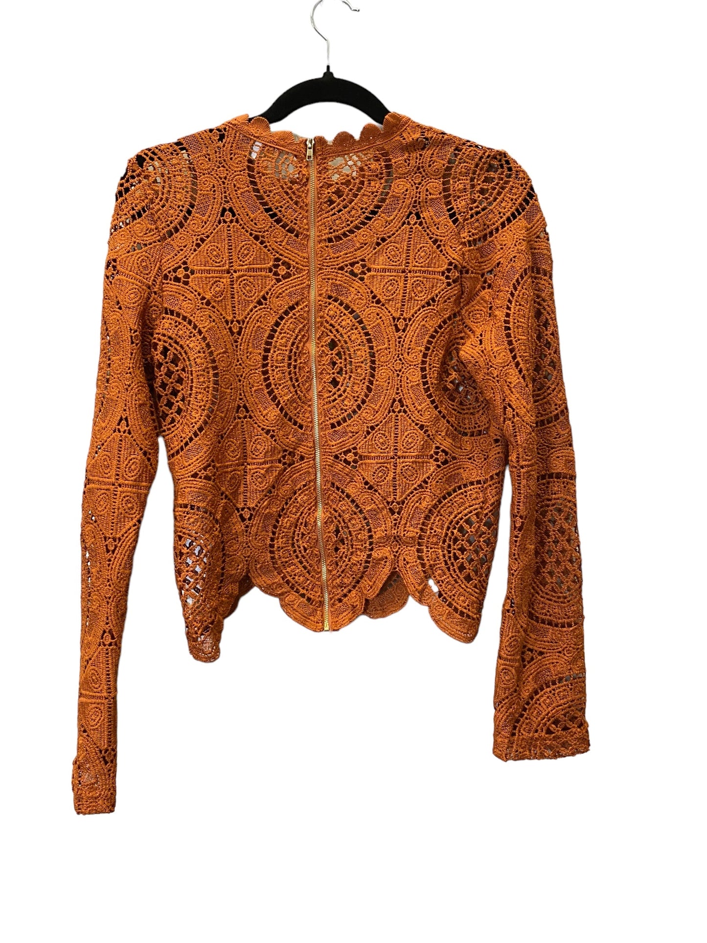 Brown Top Long Sleeve Cmc, Size Xl