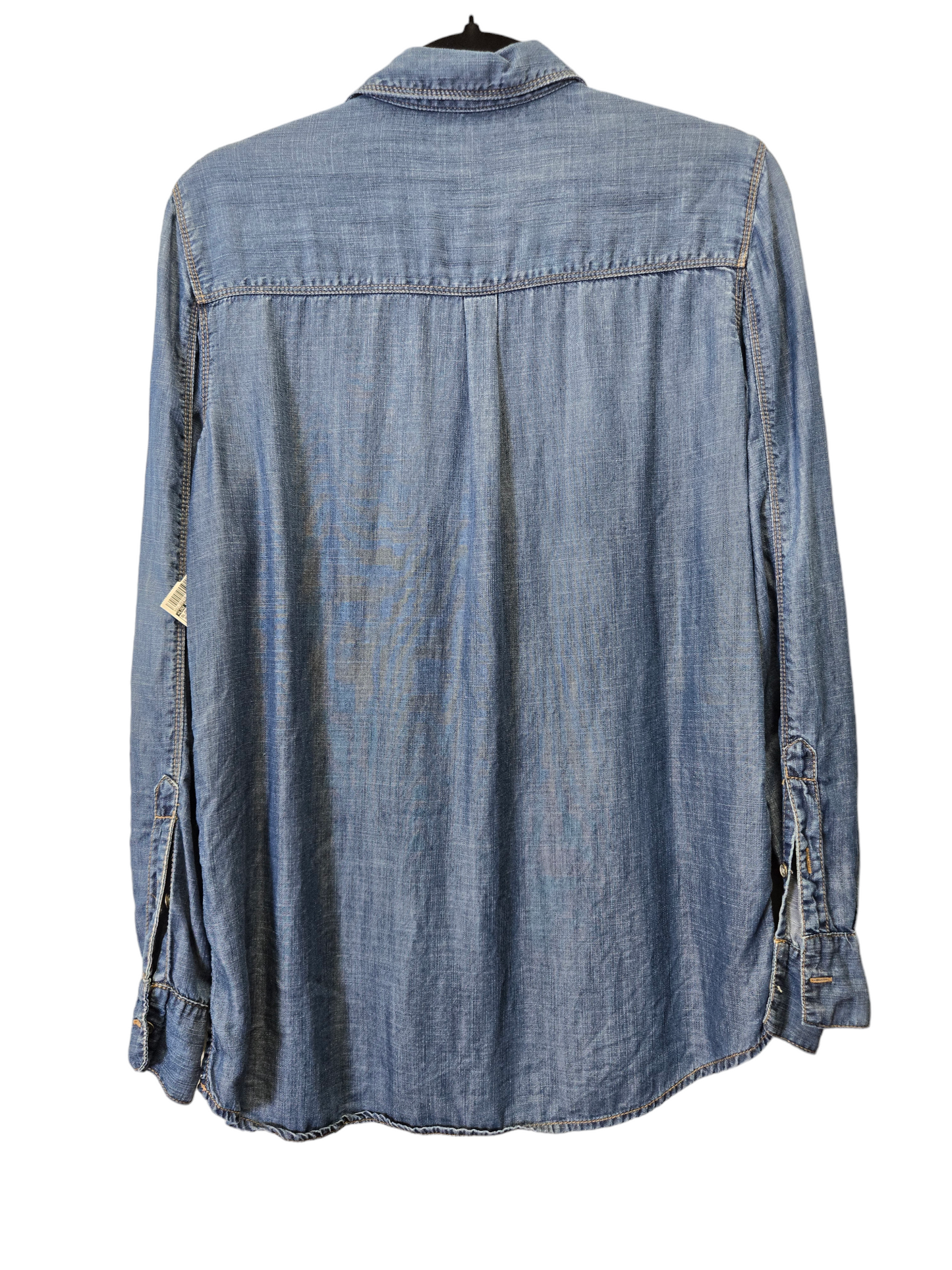 Blue Denim Blouse Long Sleeve Lou And Grey, Size S